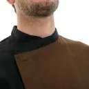Veste de pâtissier marron et noire - EGOCHEF