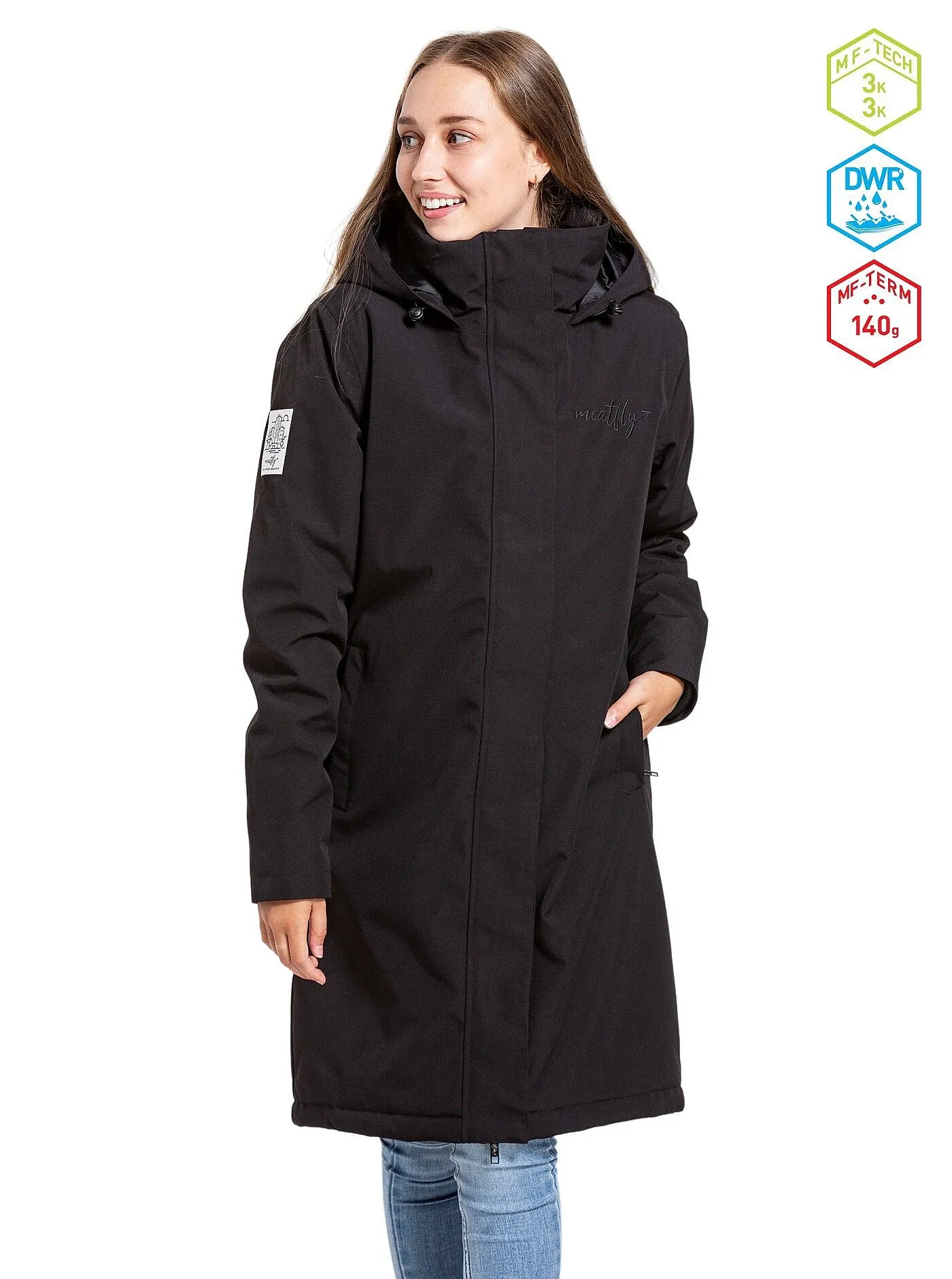veste Meatfly Kira - Black - women´s
